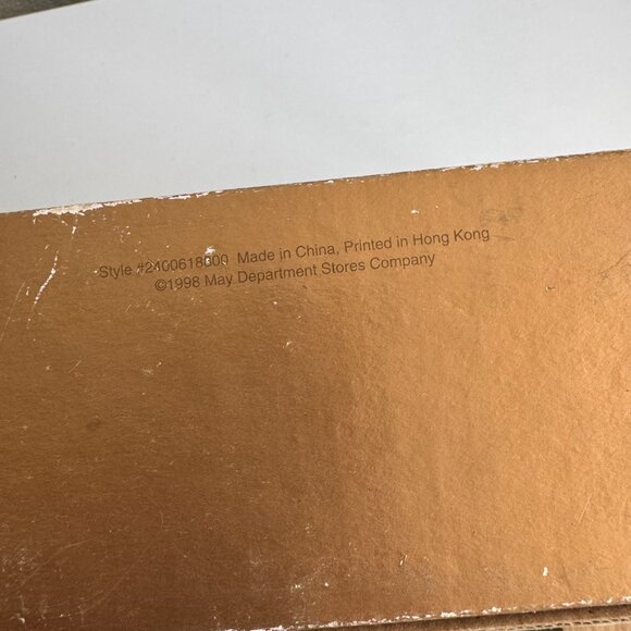 Vintage 1998 Rosewood Flip Top Photo Storage Box w/ 4x6 Frame - Picture 14 of 14